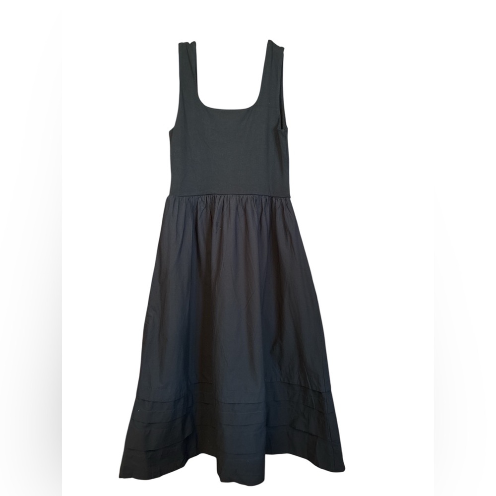 J Crew women’s Drop waist mixy dress square neck black lined Size PM NWT - Picture 5 of 9